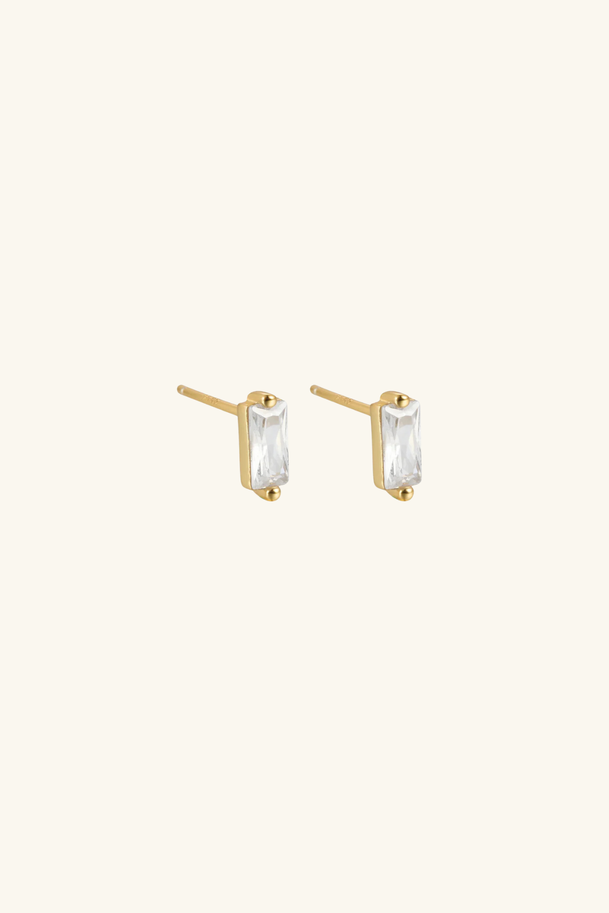 Juliet 18k Gold Plate Stud Earrings