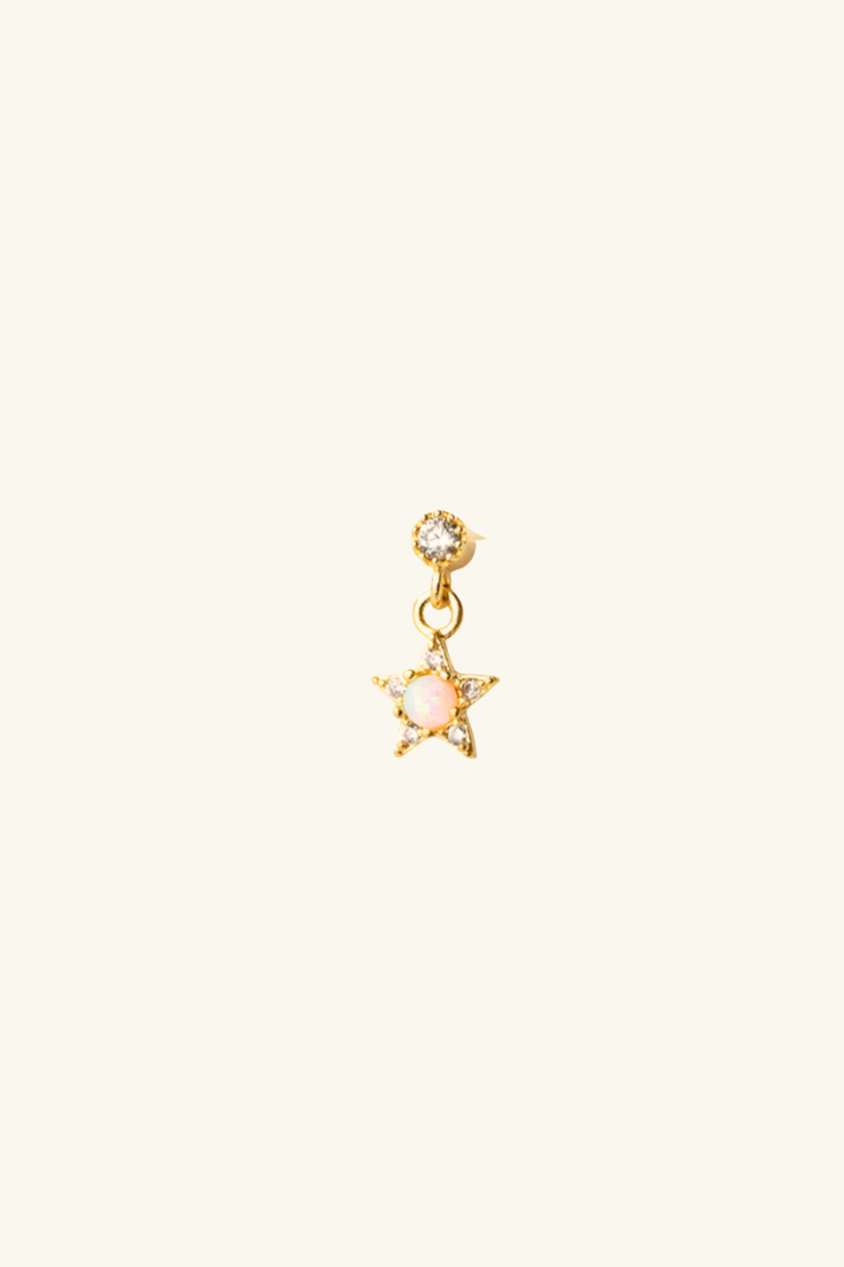Divine 18k Gold Plated Single Stud Earring