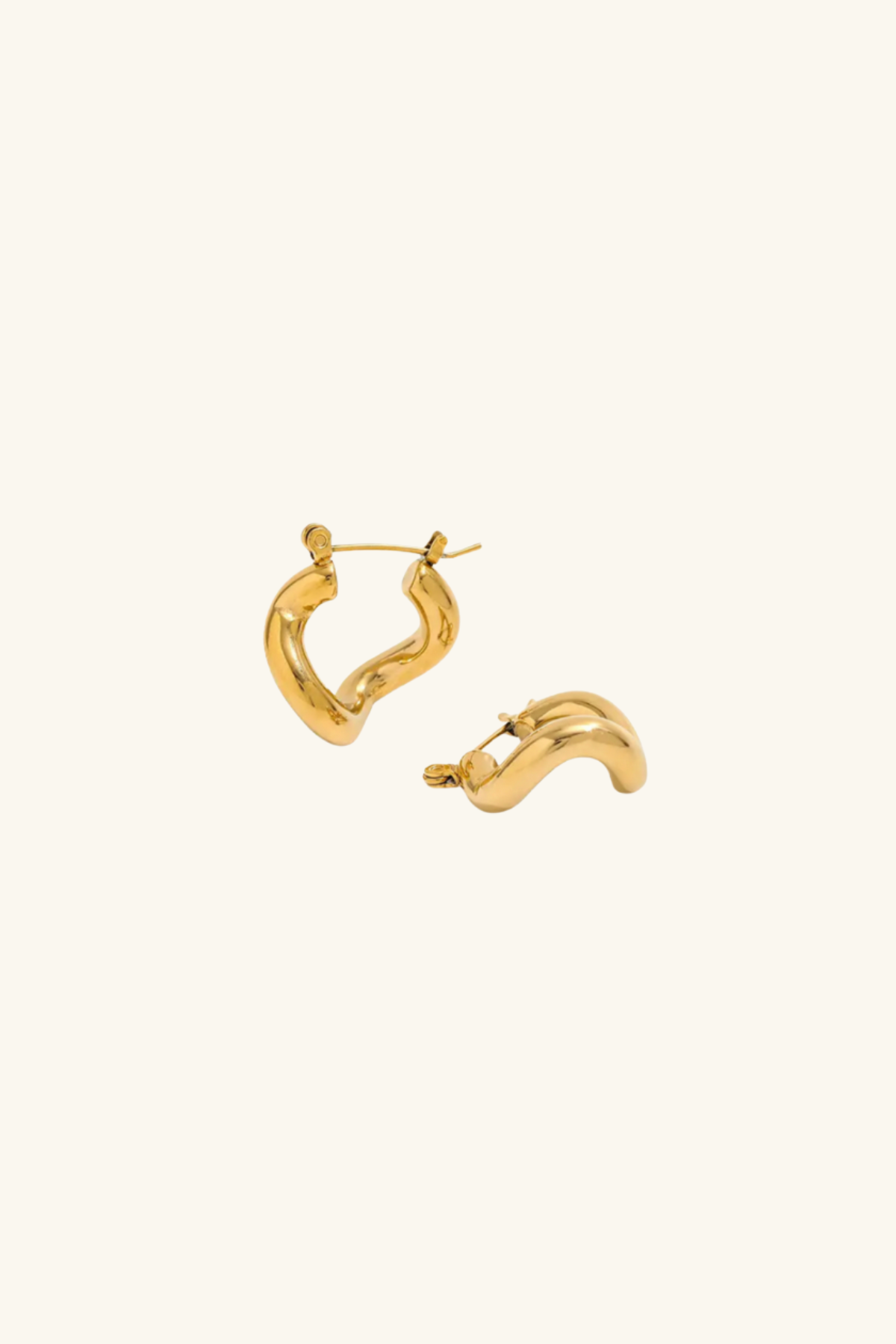 Arche 18k Gold Plated Hoop Earrings