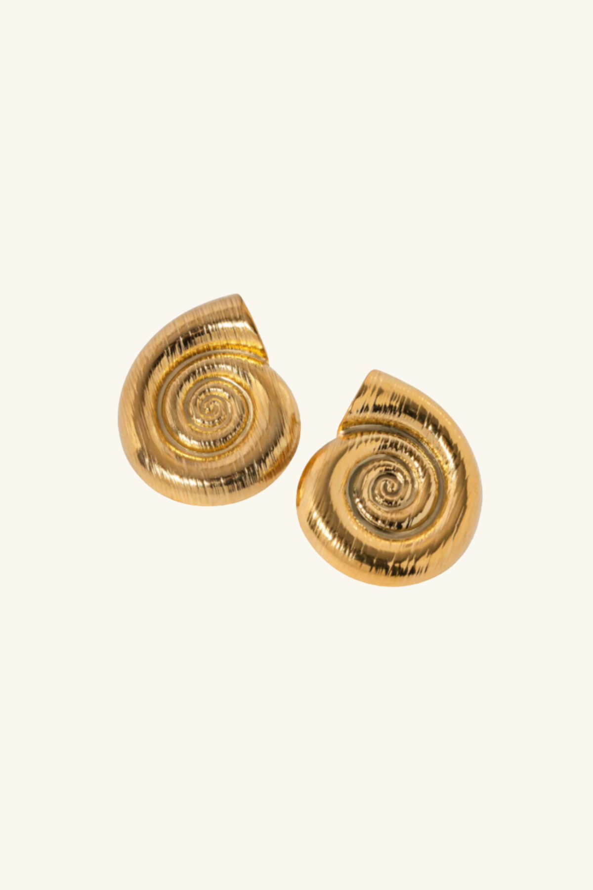 Hali 18k Gold Plated Shell Earrings