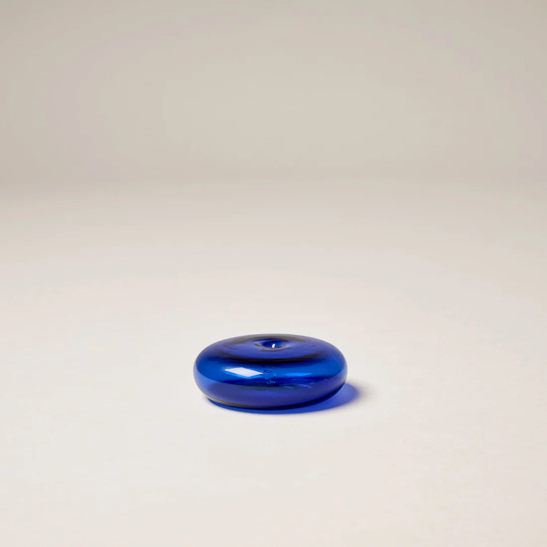 Glass Vessel Incense Holder - Cobalt Blue