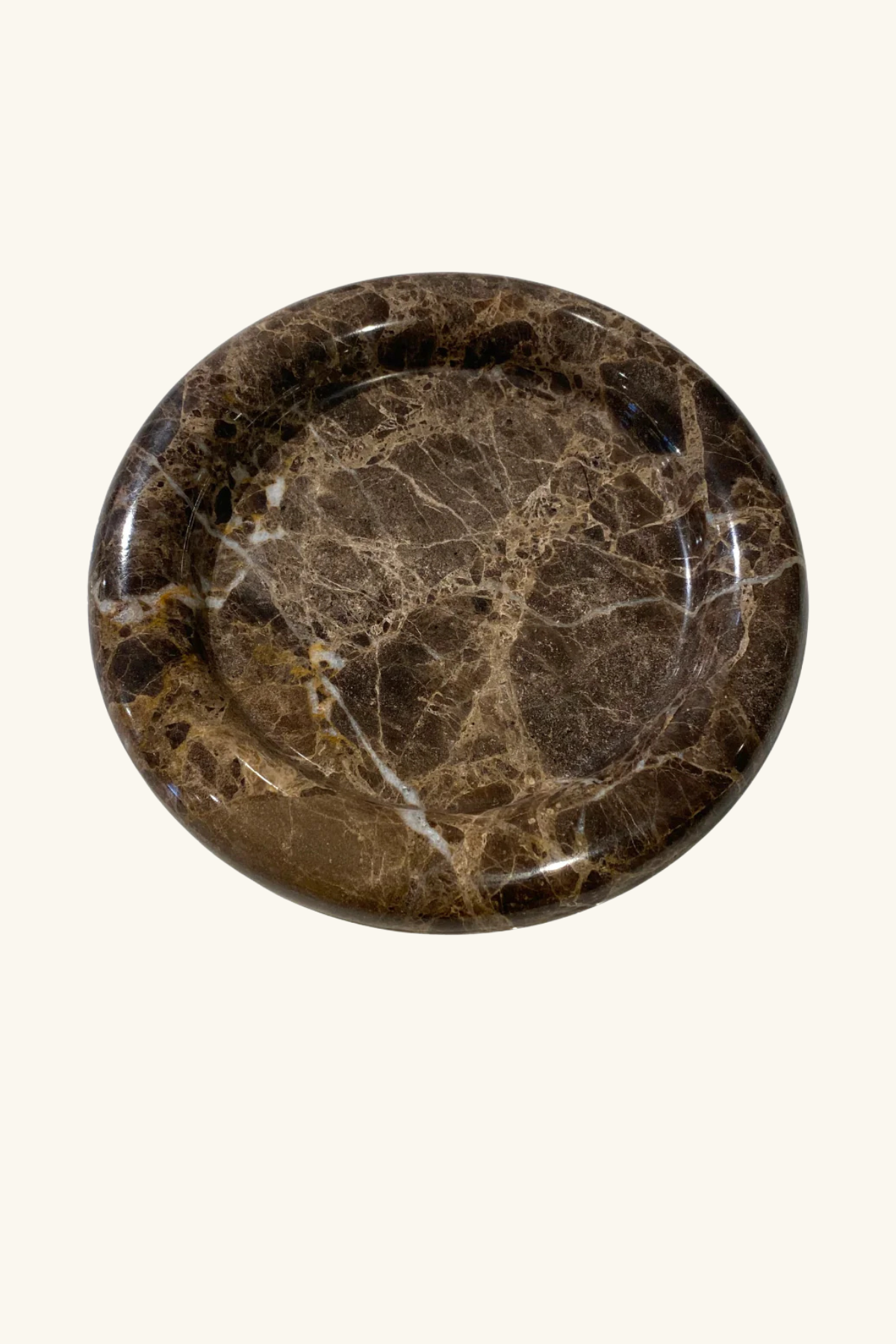 Marble Display Plate, Large - Chocolate