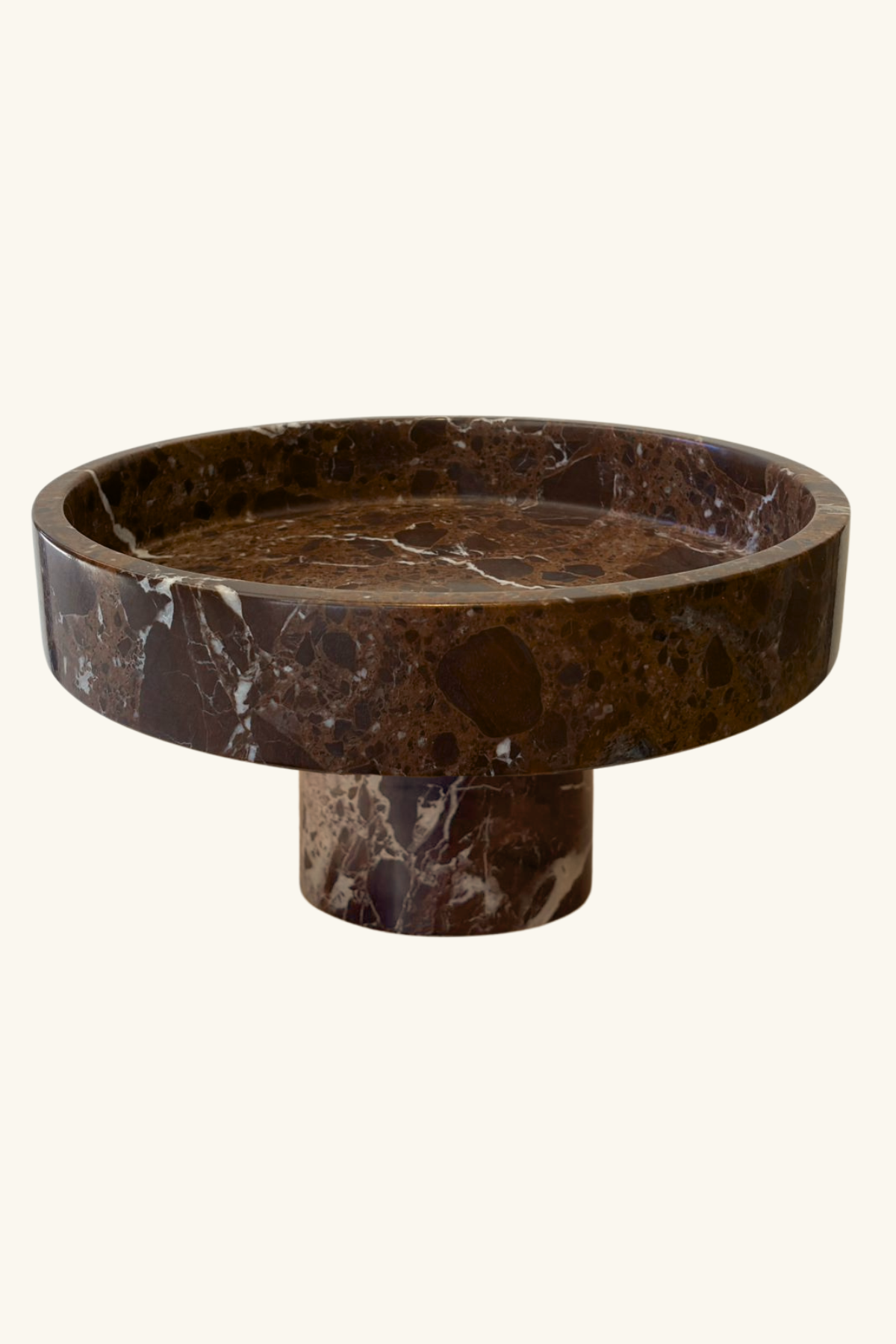 Marble Fruit Bowl - Spanish Brown