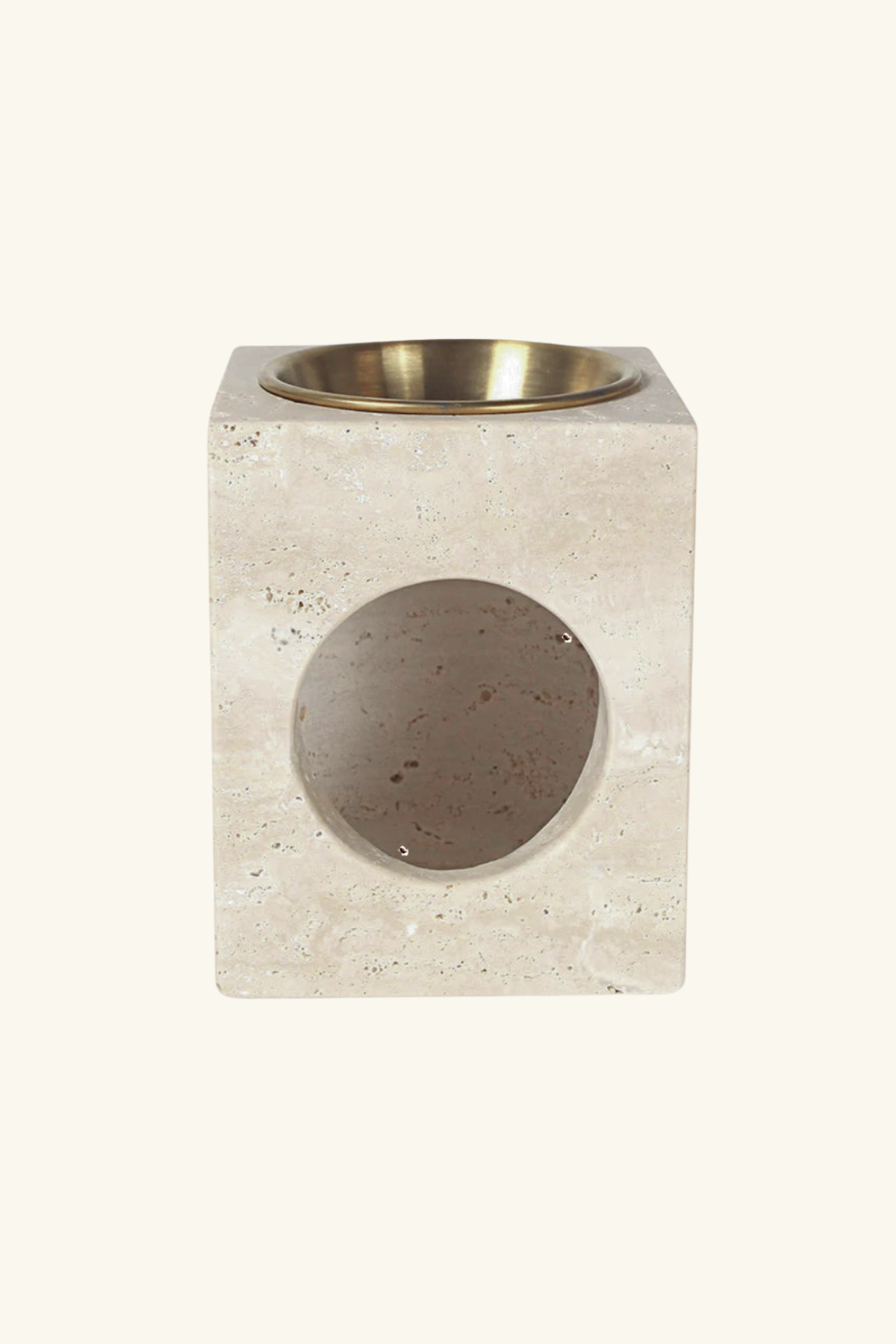 Travertine Tealight Oil Burner