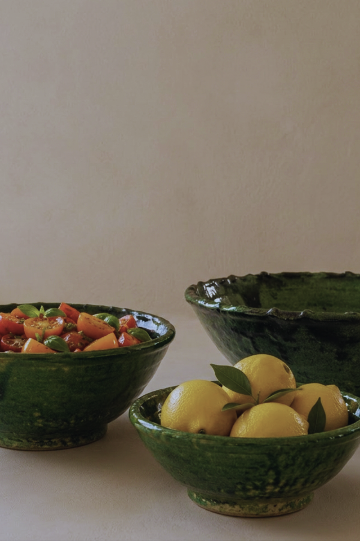 Tamegroute Bowl - Green Glaze