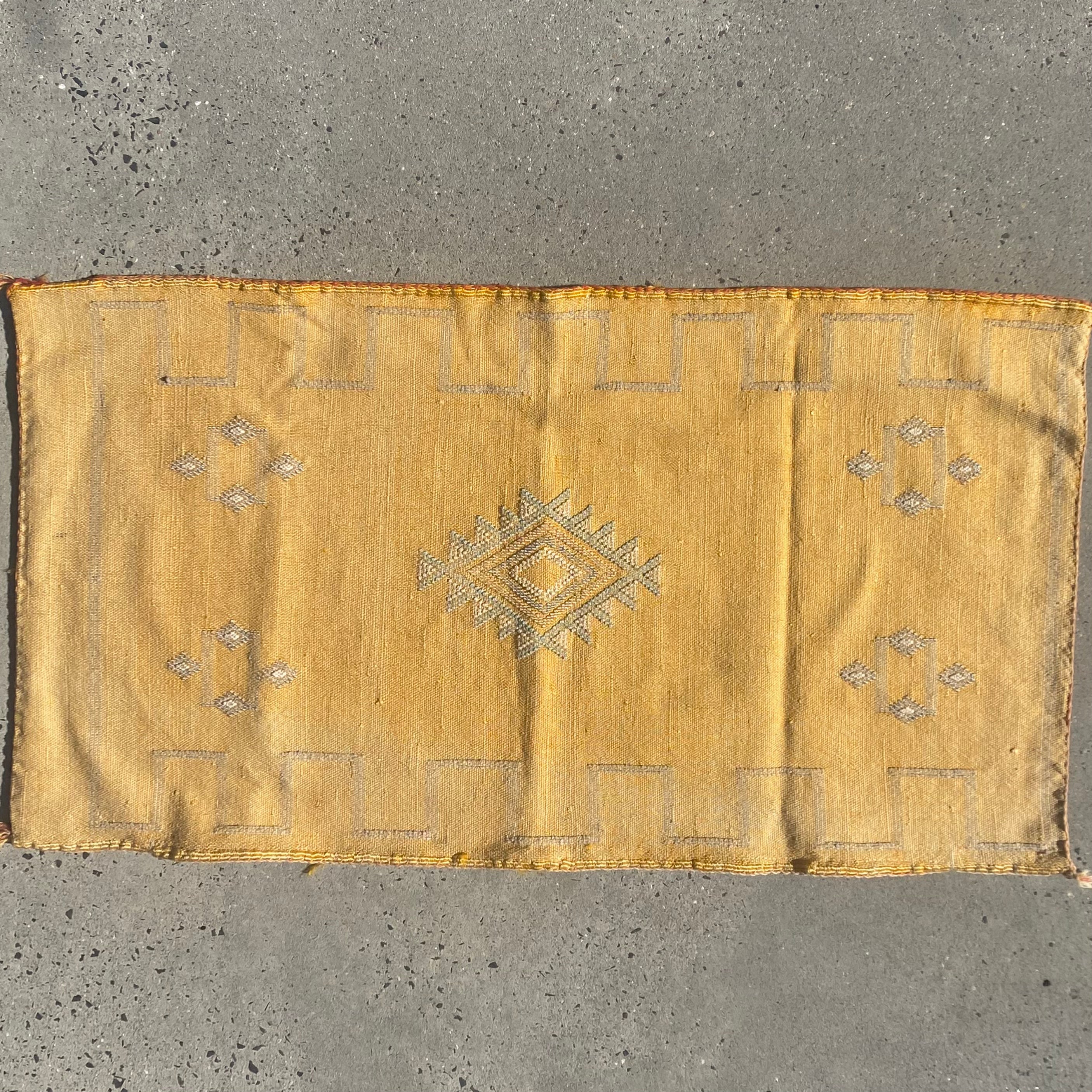 B Grade Cactus Silk Cushion approx 95 x50 - Brown