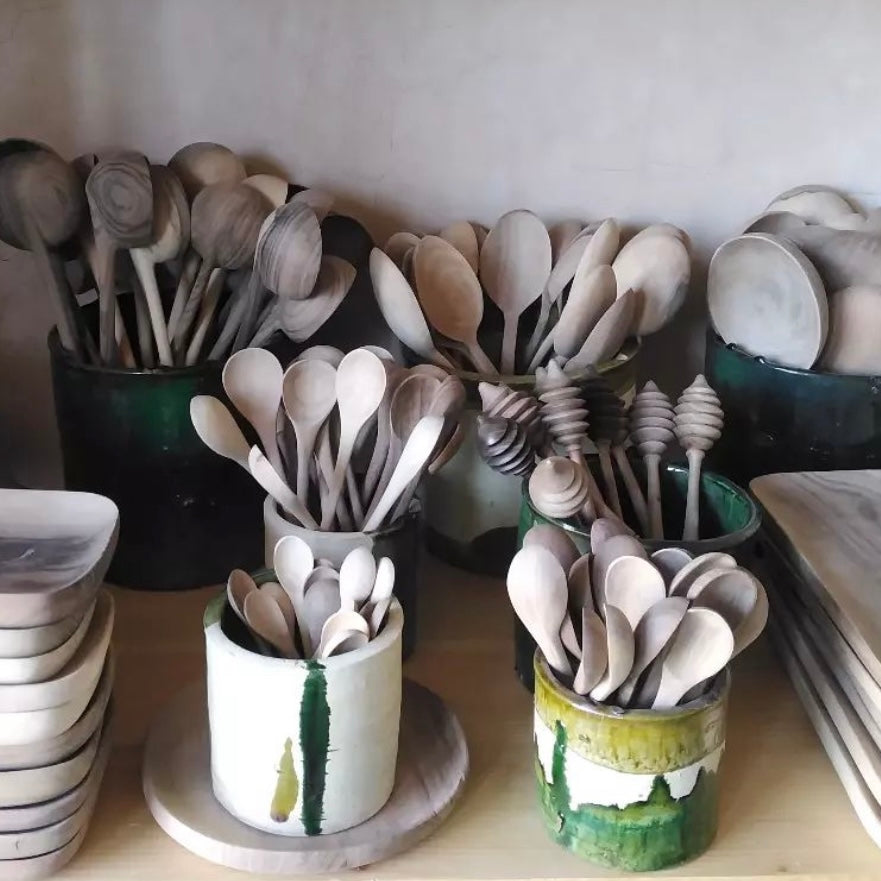 Salad Spoons - Walnut Wood