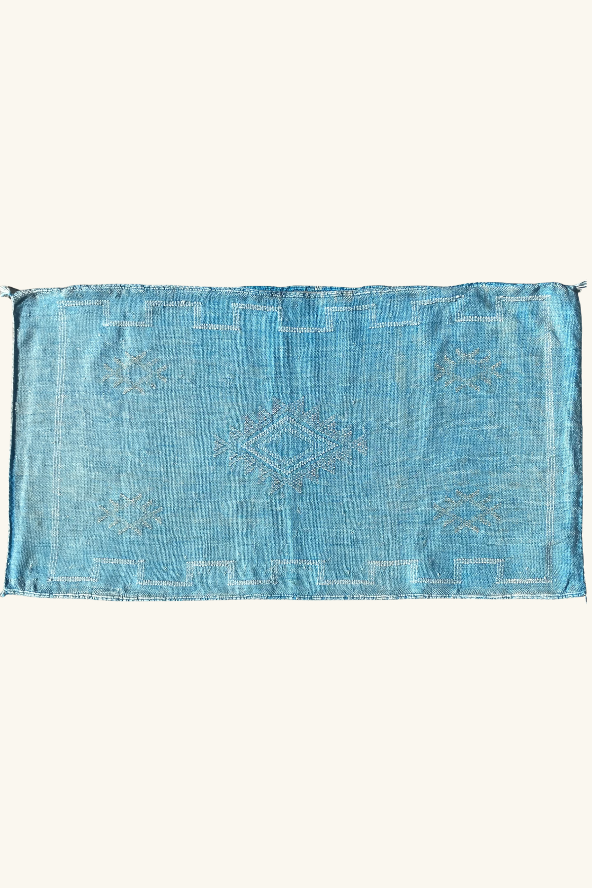 Cactus Silk Cushion 95 x50 - Turquoise