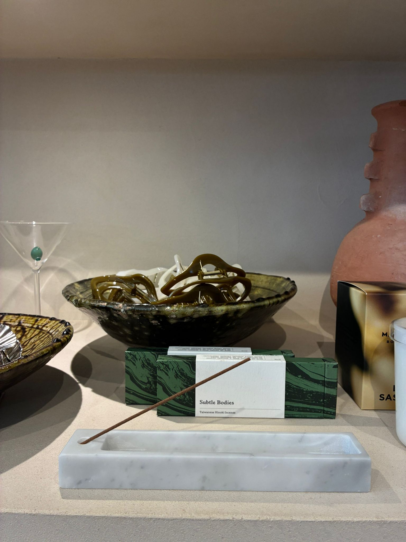 Marble Incense Holder Small - Bianco Carrara