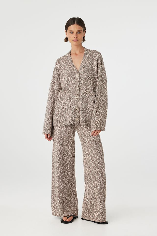 Emmet Cardigan - Chocolate & Cream