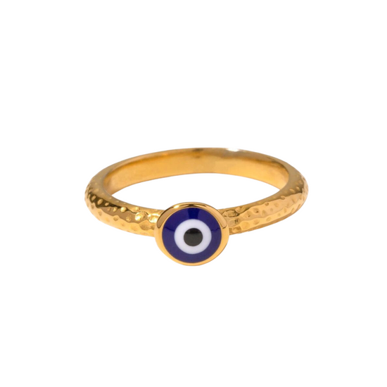 Evil Eye - 18k Gold Plated Ring