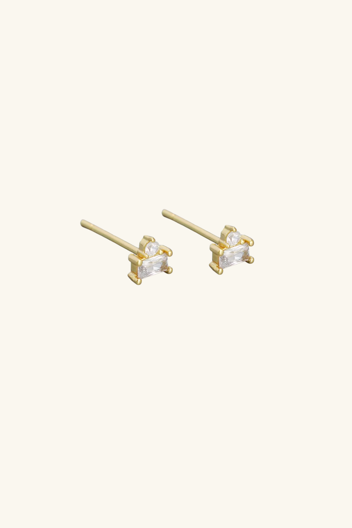 Celine 18k Gold Plated Stud Earrings