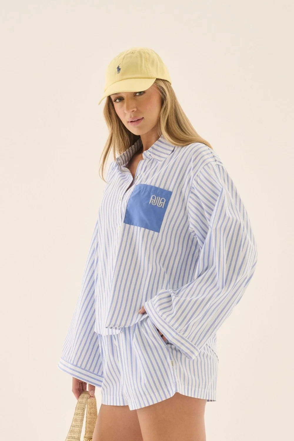 AJ Stripe Shirt - Sky Blue
