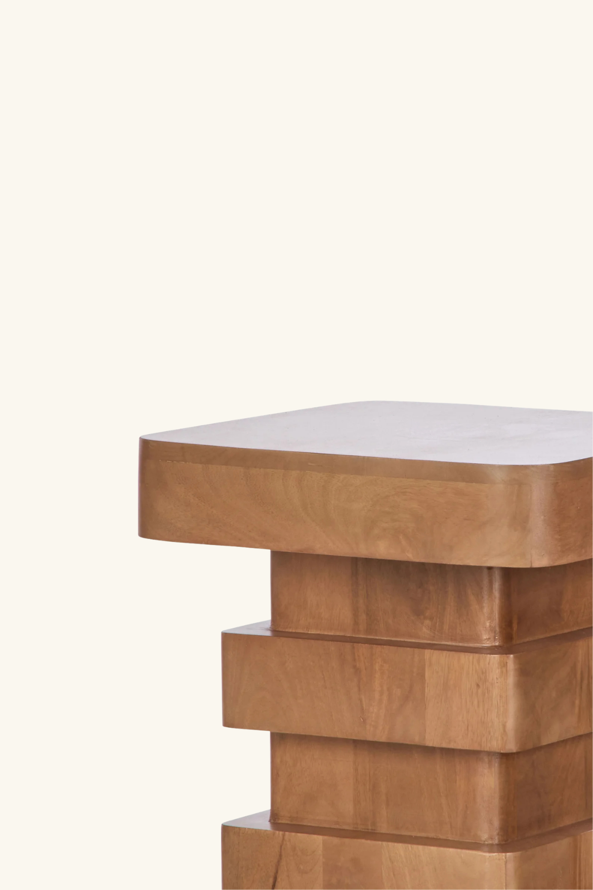 Atelier Coffee Side Table - Light Walnut