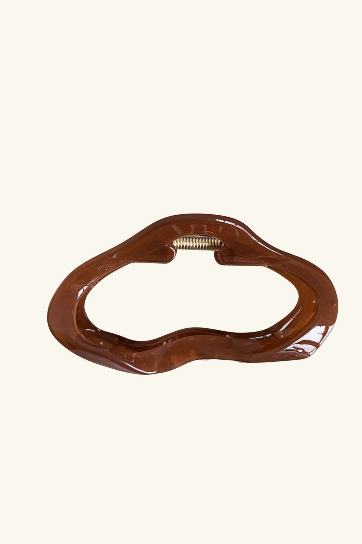 Amber Irregular Claw Clip
