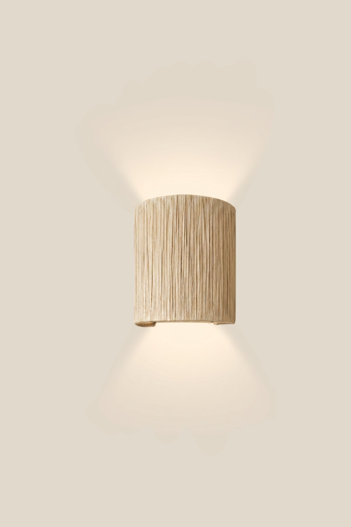 Raffia Wall Sconce, Series 3 - Natural