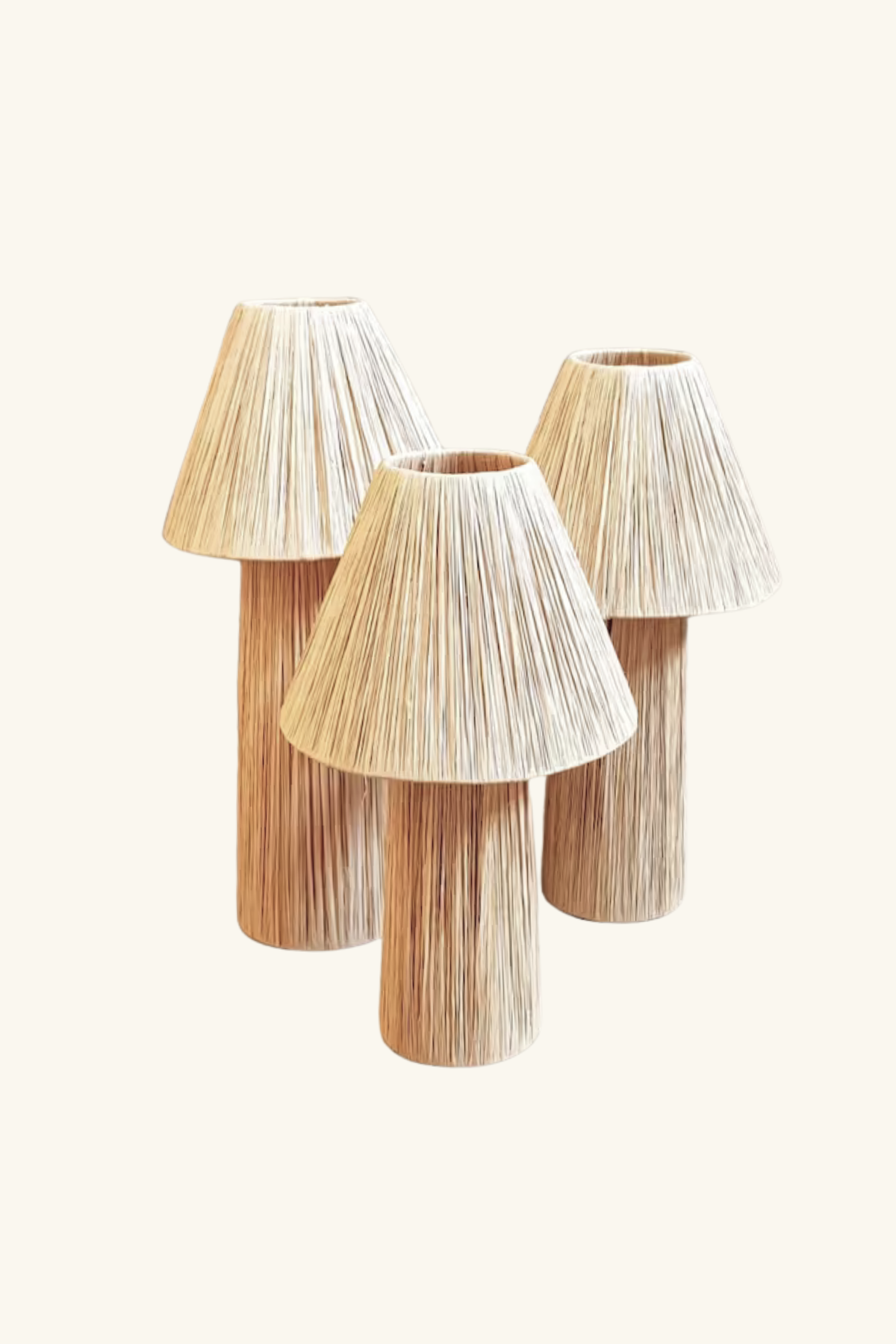 Raffia Lamp, Series 2 - Natural