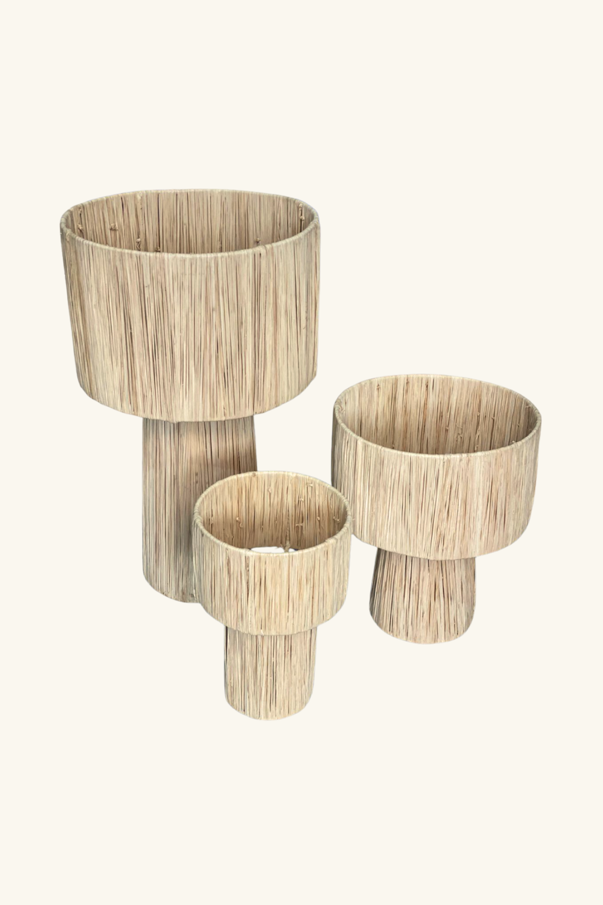 Raffia Lamp, Series 1 - Natural