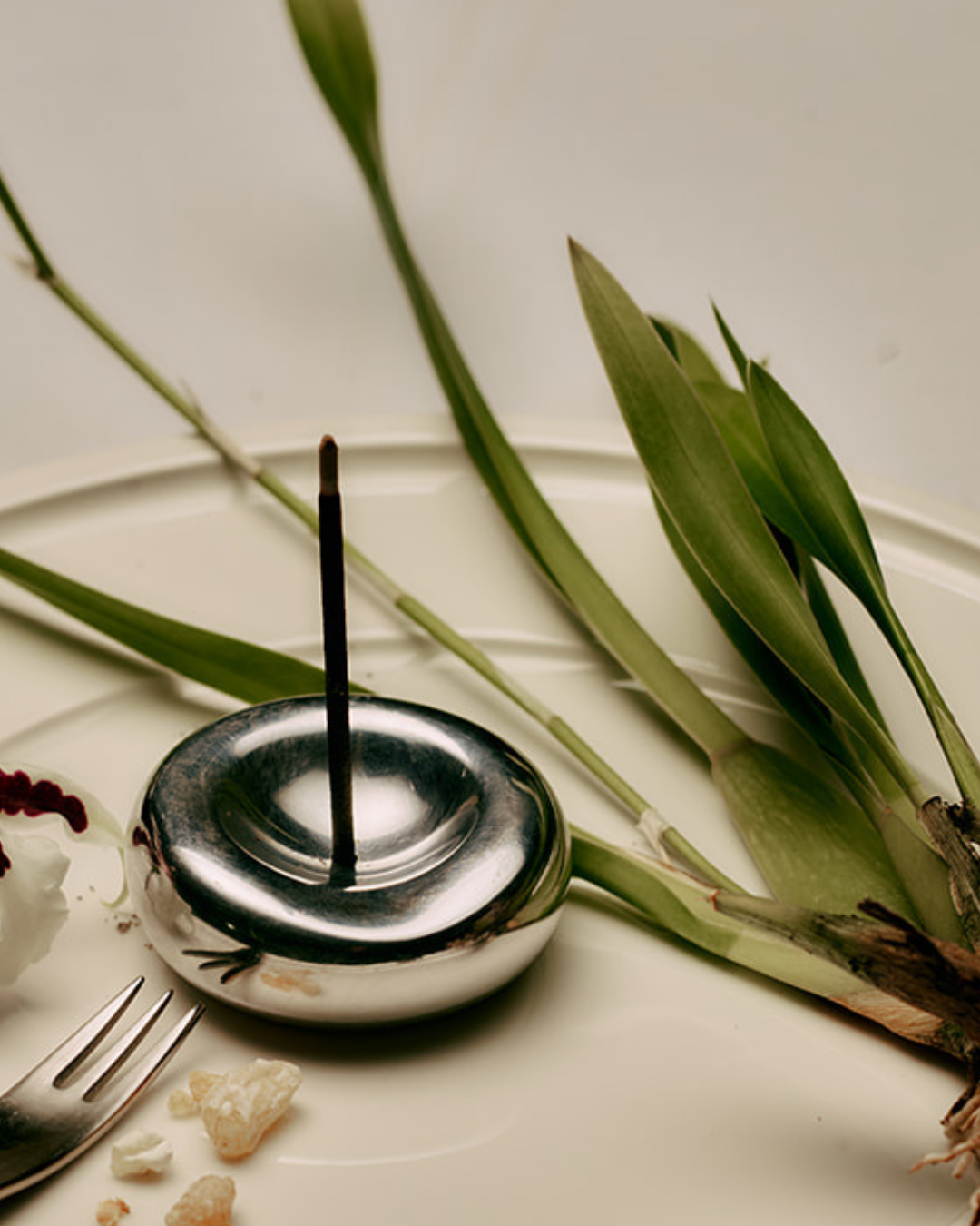 Chrome Incense Holder