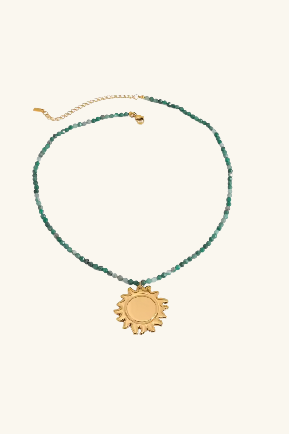 Cielo Blu Bead & 18k Gold Plated Necklace