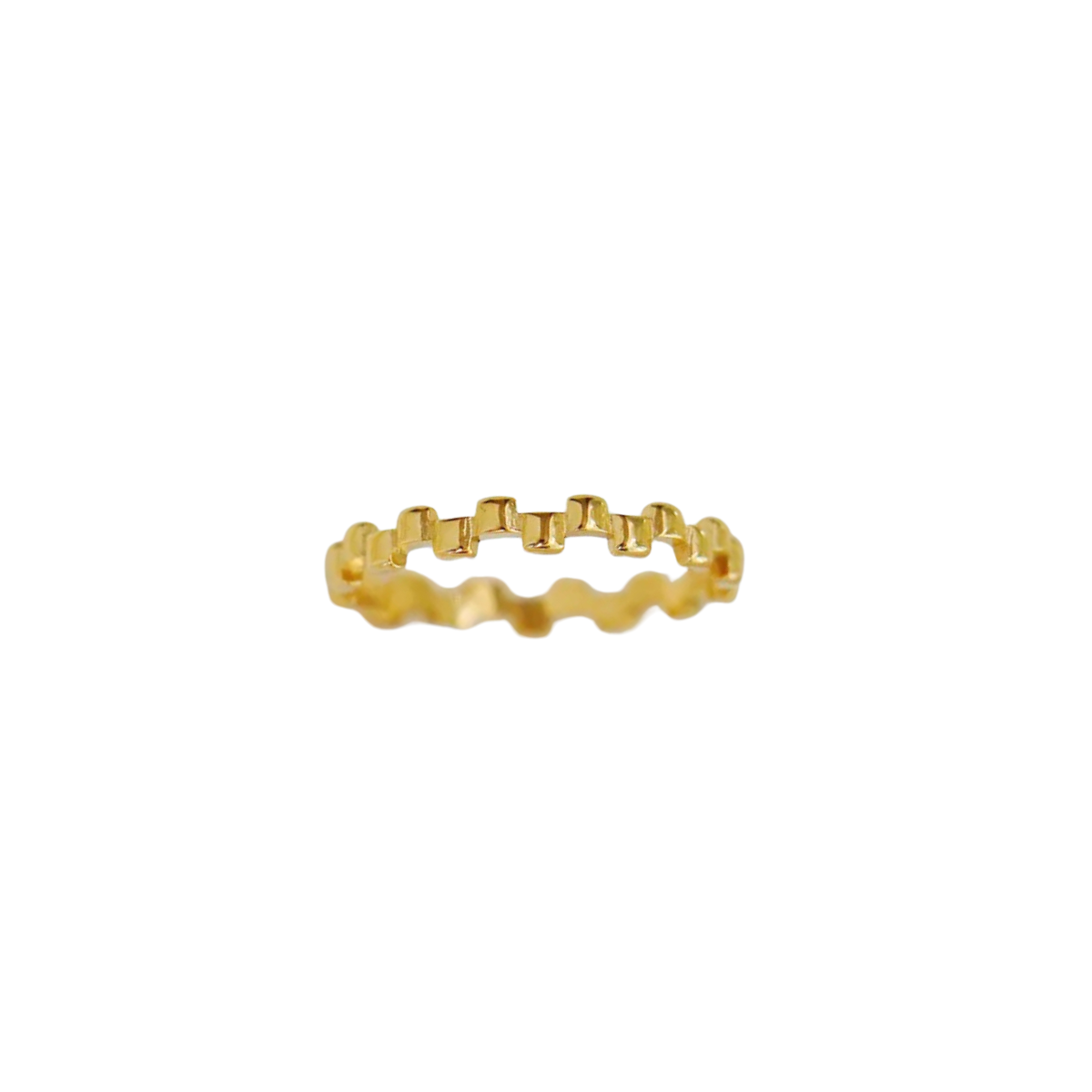 Connect 18k Gold Plated Ring