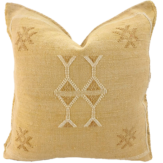 Load image into Gallery viewer, Cactus Silk Cushion 45x45 cm - SAND

