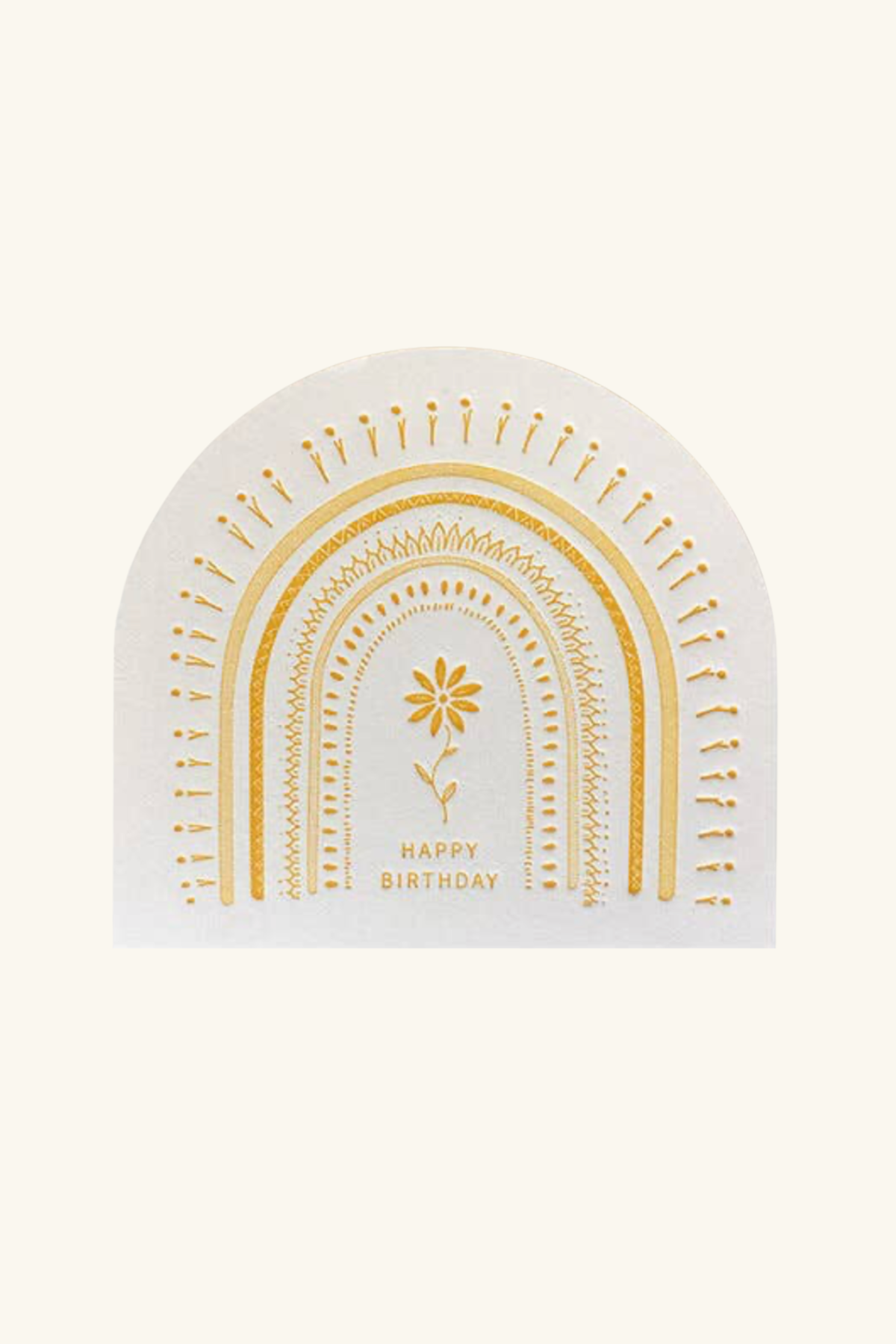 Happy Birthday - Flower Greeting Card