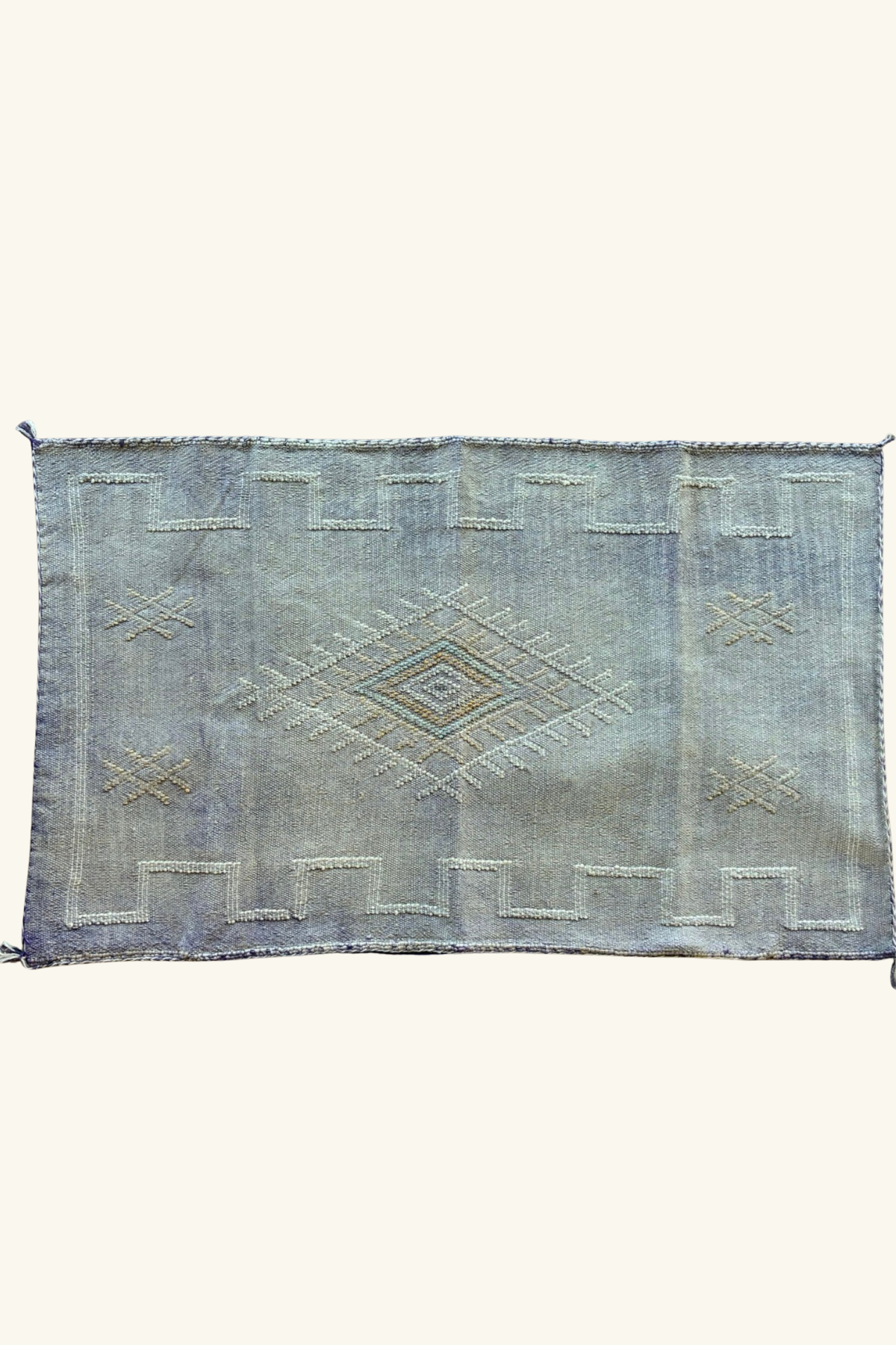 Silk Cushion approx 95 x50 - Faded Denim