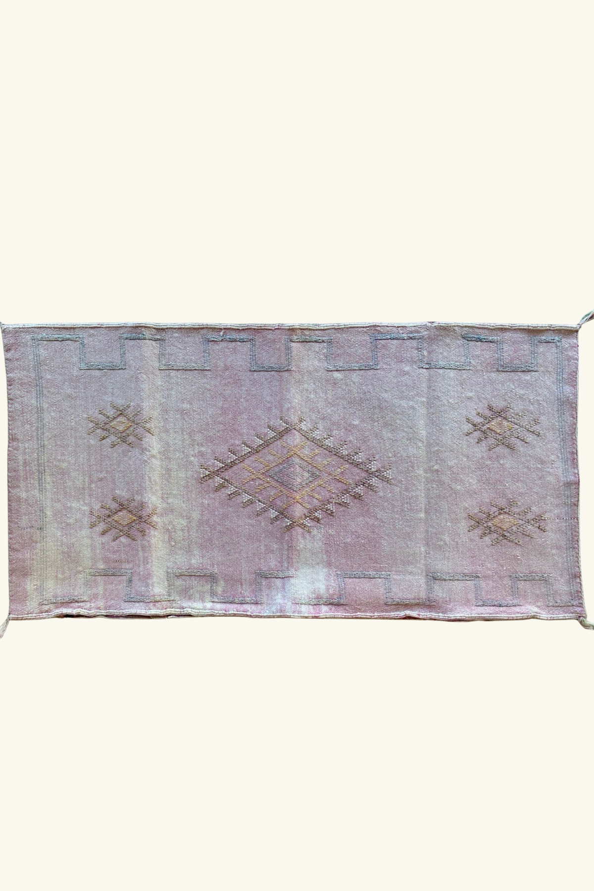 Silk Cushion approx 95 x50 - Faded Pink
