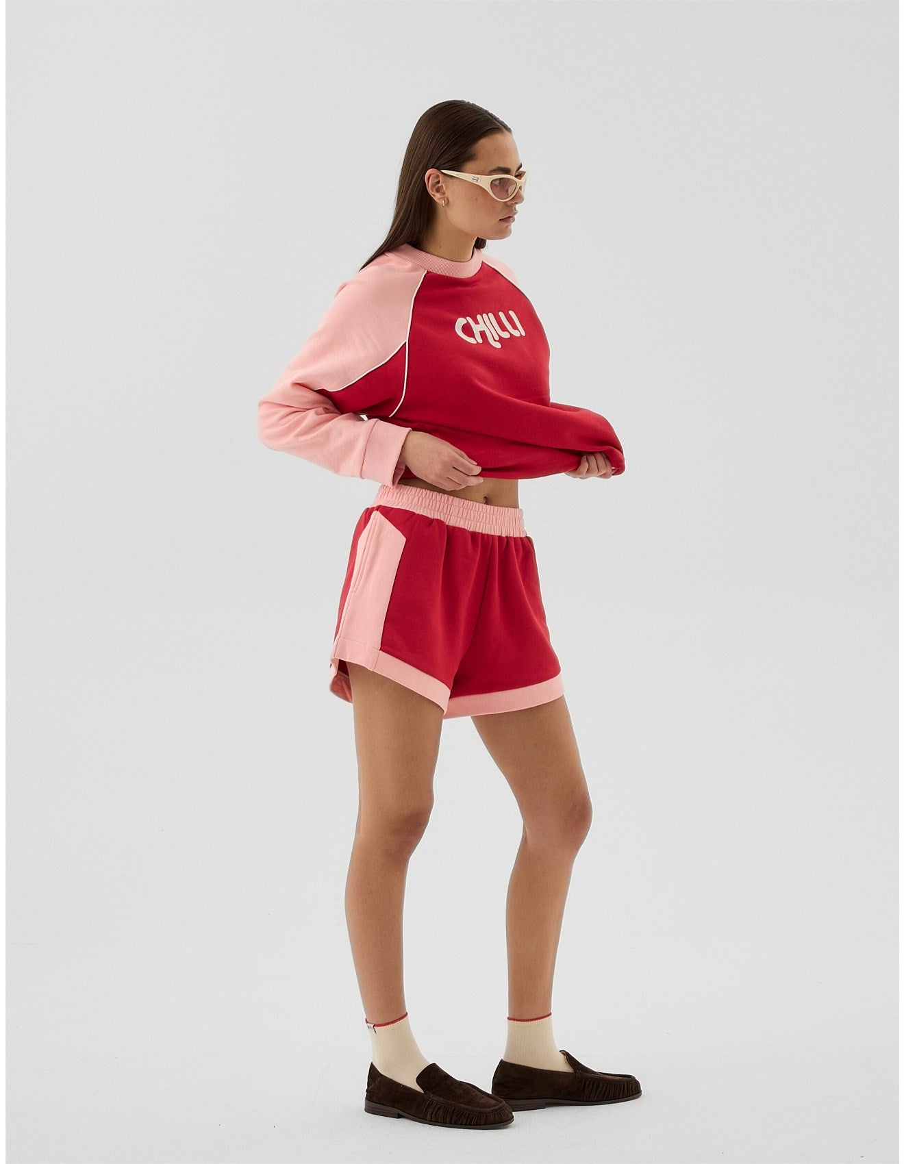 Retro Track Short Poppy Red