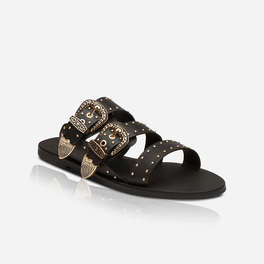 Eastwood Stud Slide Black/Gold