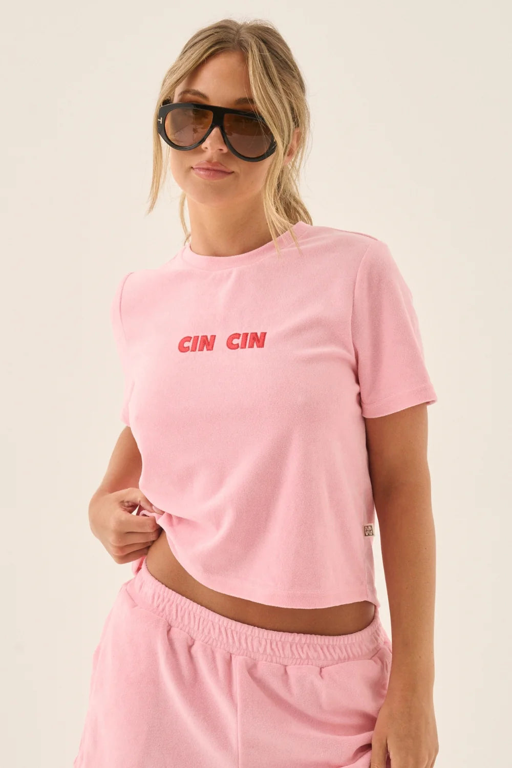 Cin Cin Terry Top - Candy Pink