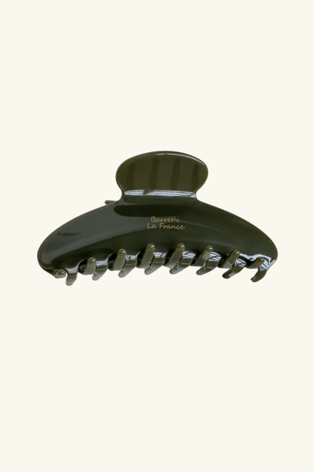 Gloss Acetate Claw Hair Clip Olive