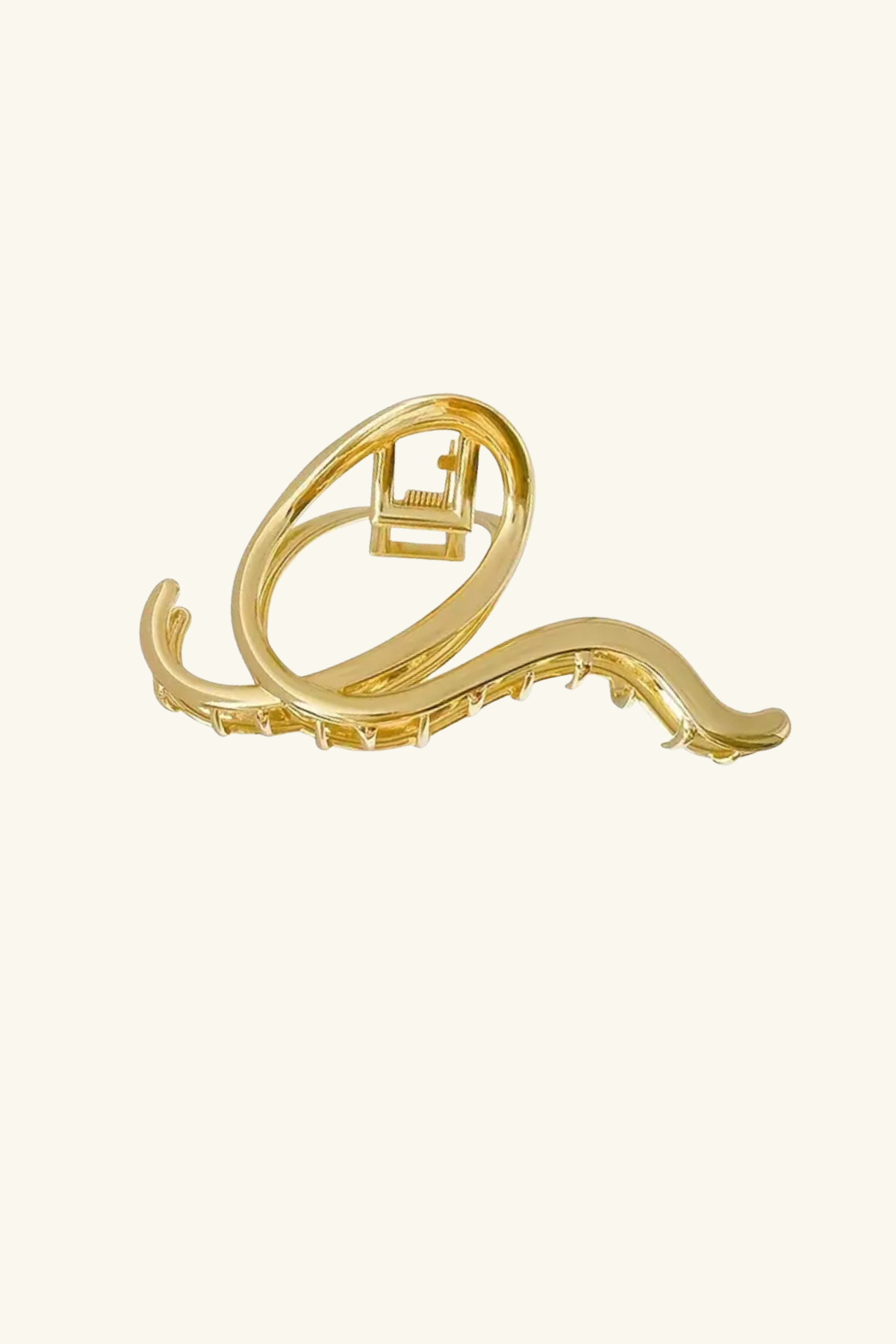 Gold Swirl Claw Clip