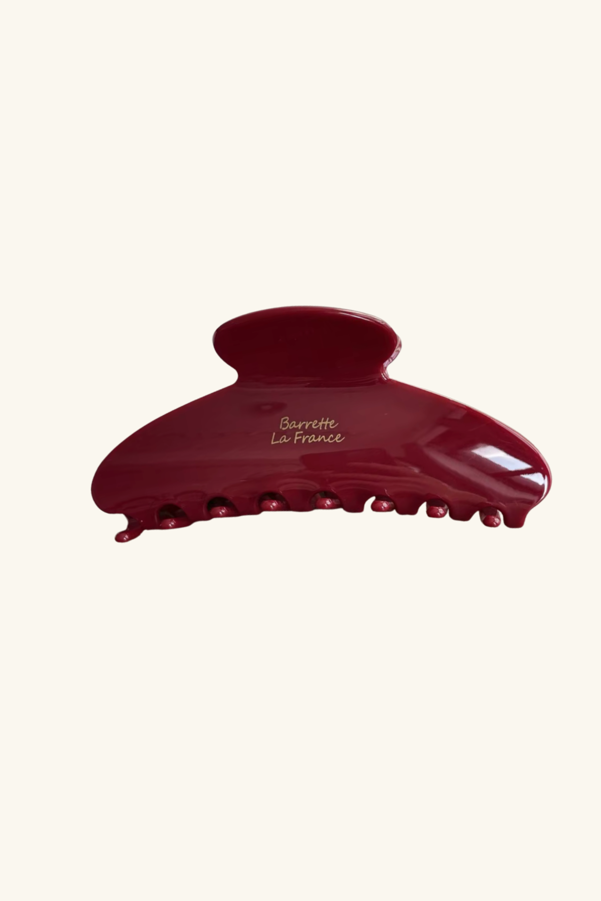 Gloss Acetate Claw Hair Clip Ruby