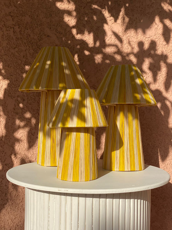 Raffia Lamp, Series 2 - Yellow