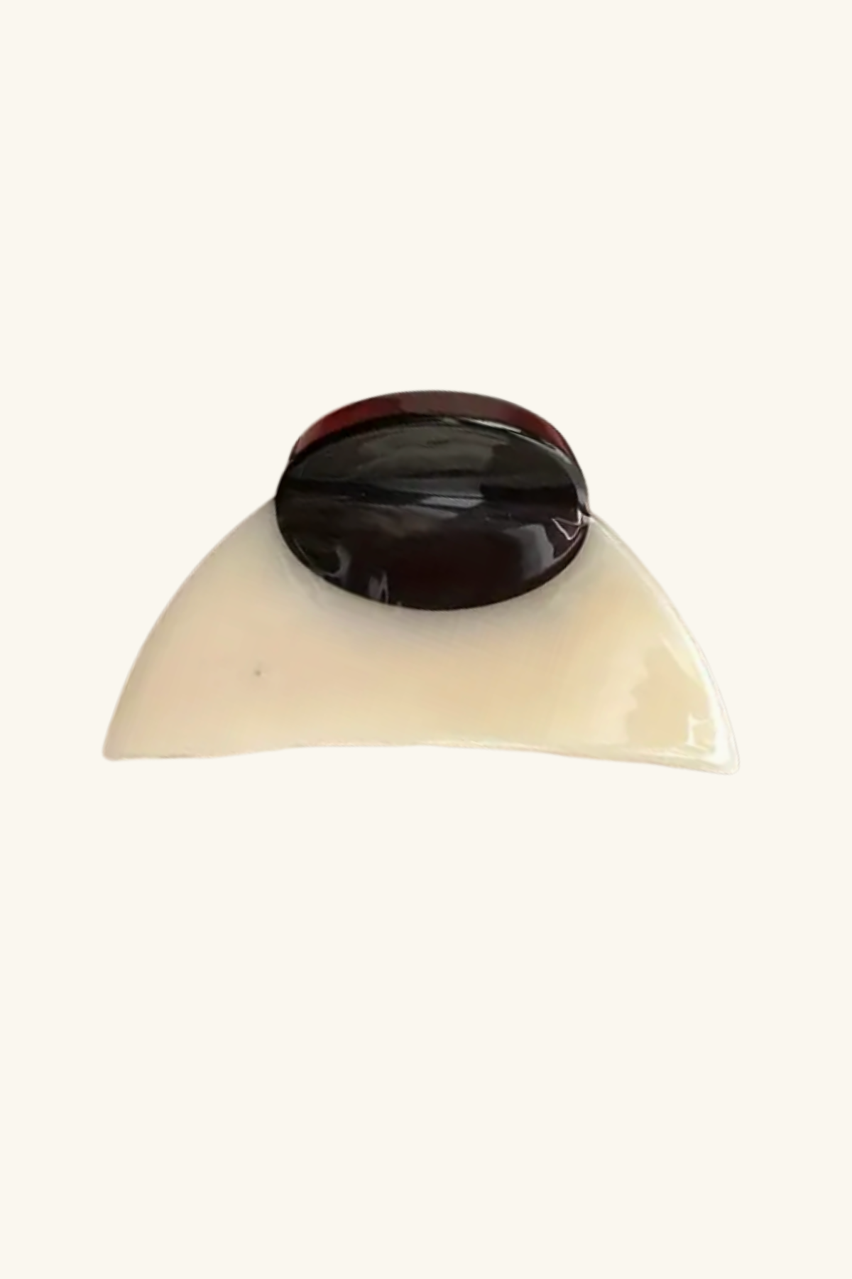Arch Acetate Claw Hair Clip Pearl