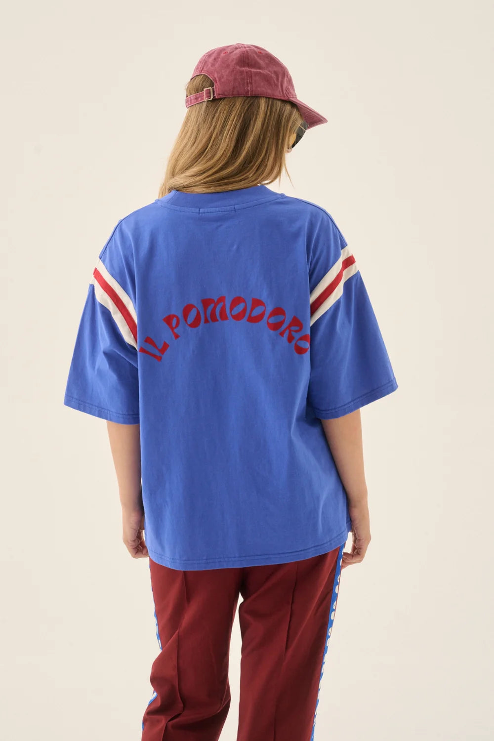 Palermo Panel Oversized Tee Cobalt Blue