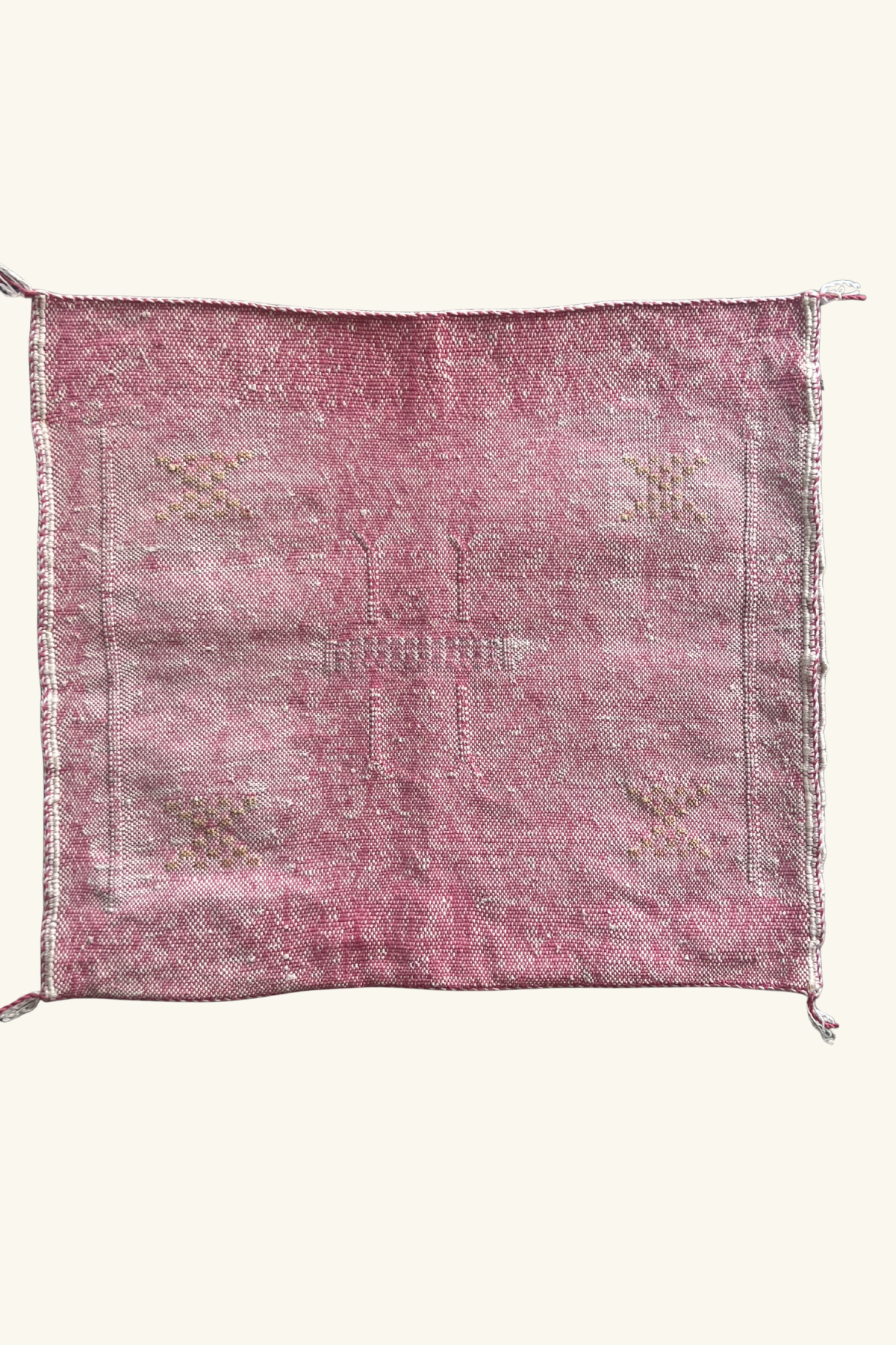 Cactus Silk Cushion approx 45 x50 - Pink Stonewash