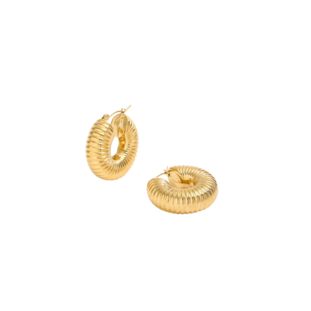 Hazel 18k Gold Plated Hoop Earrings