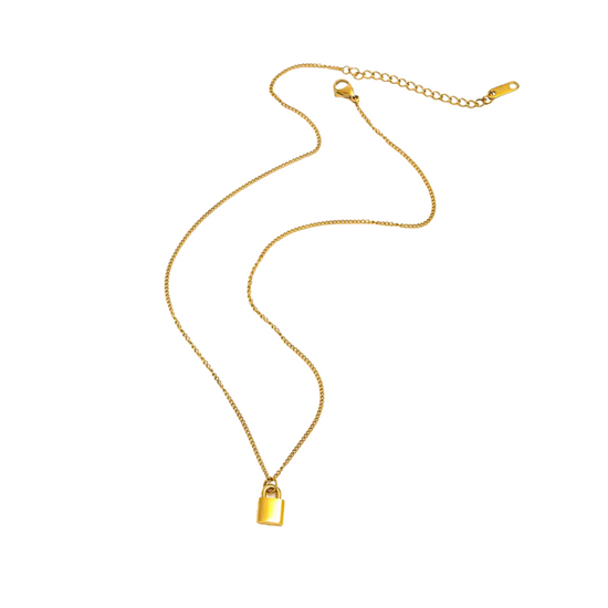 Locked 18k Gold Plated Necklace