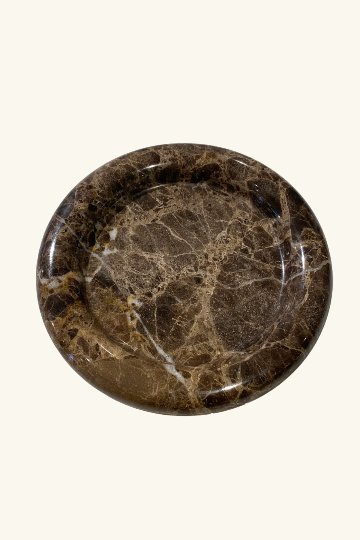 Marble Display Plate, Large - Chocolate