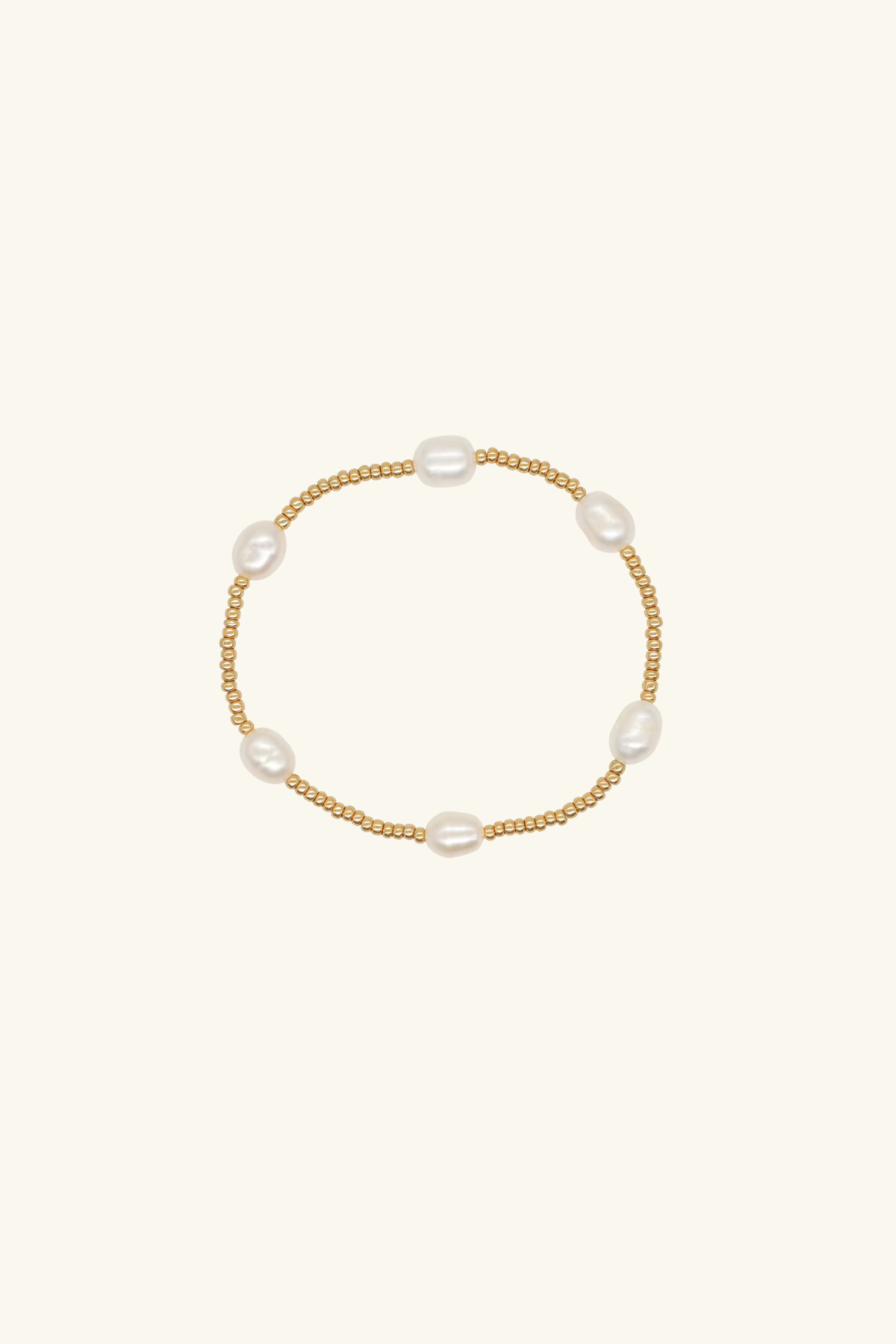 Polka Beaded Elastic Bracelet