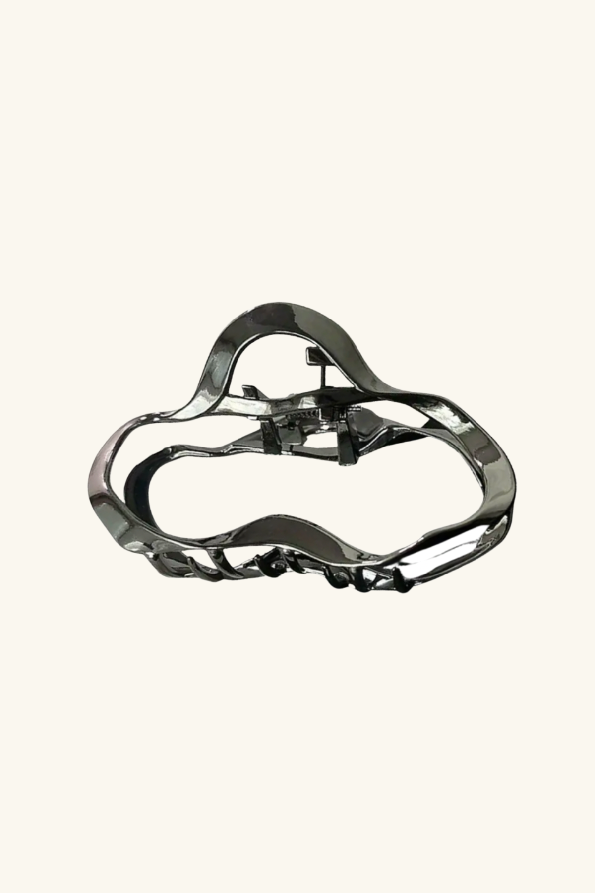 Chrome Irregular Claw Clip