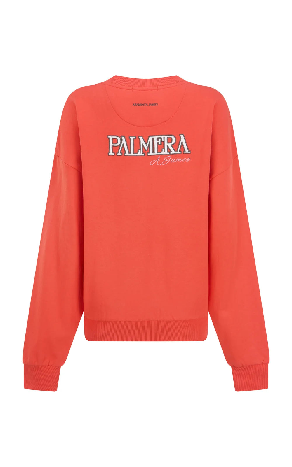 Palmera V Neck Sweatshirt - Soft Coral