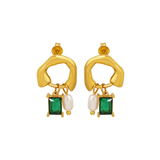 Amalfi 18k Gold Plated Hoop Earrings