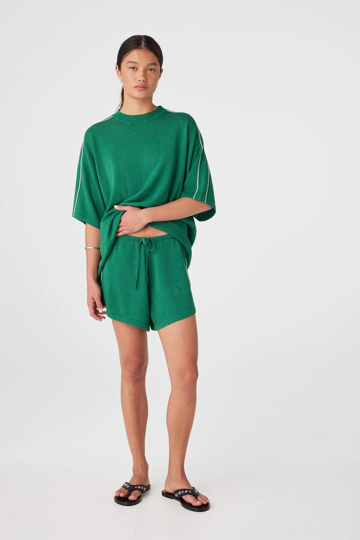 The Pippa Drawstring Short Sea Green