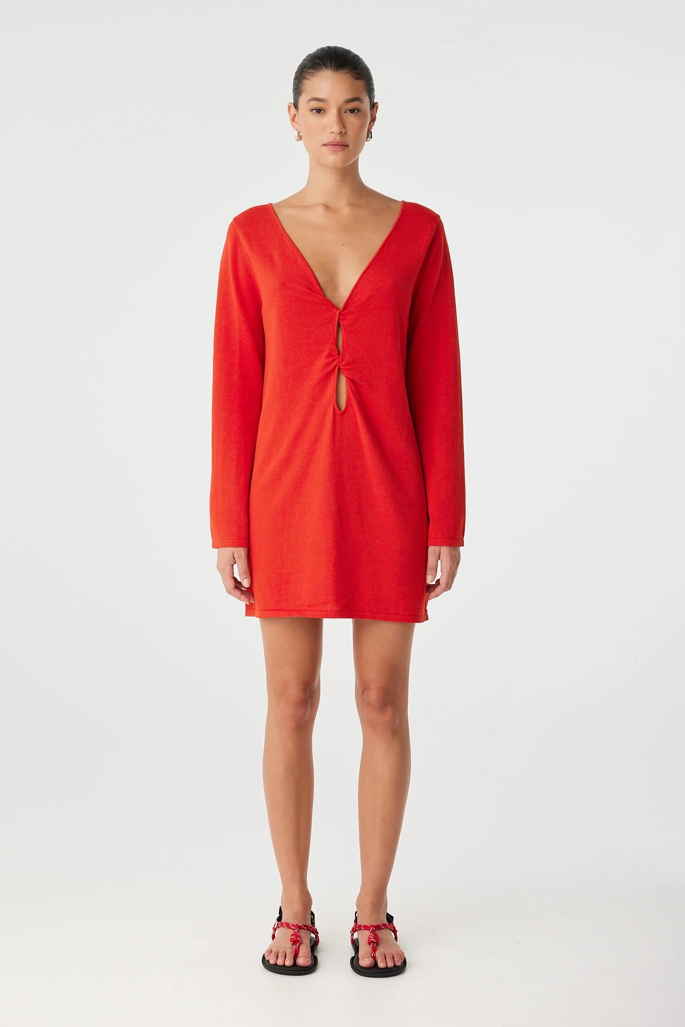 Paloma Reversible Dress Cherry Red