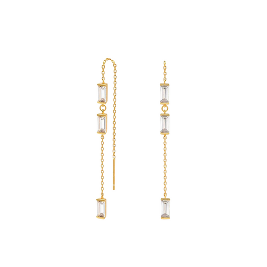 Blossom - 18k Gold Plated Pendant Earrings