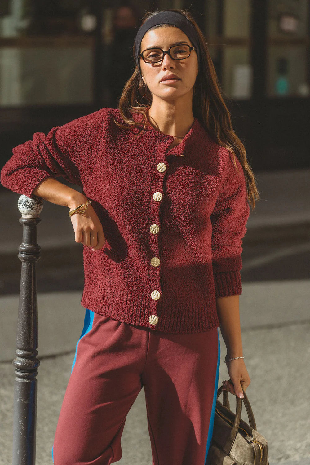 Sherpa Cardigan Chocolate Truffle